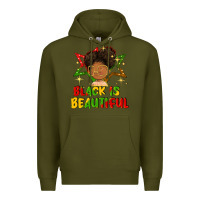 Army Green black is beautiful Premium Hoodie - FaDigitalArtStudio