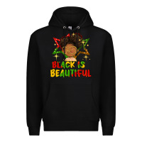 Black black is beautiful Premium Hoodie - FaDigitalArtStudio