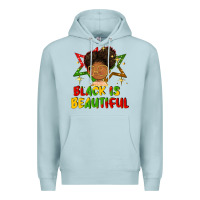 Blue Mist black is beautiful Premium Hoodie - FaDigitalArtStudio