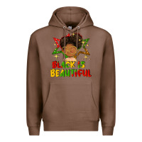 Chestnut black is beautiful Premium Hoodie - FaDigitalArtStudio