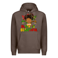 Coffee black is beautiful Premium Hoodie - FaDigitalArtStudio