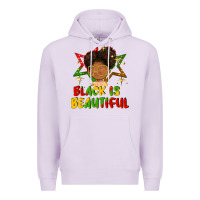 Lilac black is beautiful Premium Hoodie - FaDigitalArtStudio