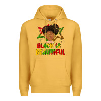 Mustard black is beautiful Premium Hoodie - FaDigitalArtStudio