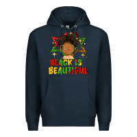 Navy black is beautiful Premium Hoodie - FaDigitalArtStudio