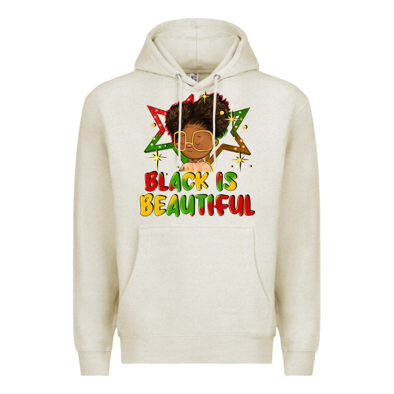 Black Is Beautiful Premium Hoodie by FaDigitalArtStudio | Teevron