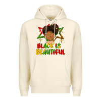 Sandshell black is beautiful Premium Hoodie - FaDigitalArtStudio