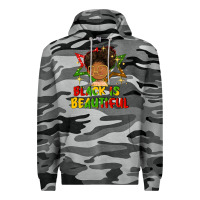 Slate Camo black is beautiful Premium Hoodie - FaDigitalArtStudio