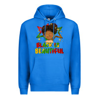 True Royal black is beautiful Premium Hoodie - FaDigitalArtStudio
