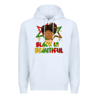 White black is beautiful Premium Hoodie - FaDigitalArtStudio