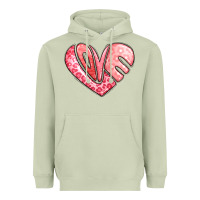 Matcha heart shaped love valentine's day Heavyweight Hoodie - LillyAllenDesigns