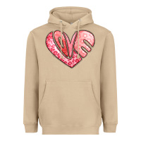 Mushroom heart shaped love valentine's day Heavyweight Hoodie - LillyAllenDesigns