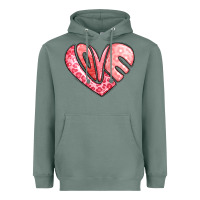 Sage heart shaped love valentine's day Heavyweight Hoodie - LillyAllenDesigns