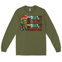 Army Green Howdy howdy howdy Christmas Long Sleeve Tee - NancyCooperArtShop