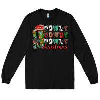 Black Howdy howdy howdy Christmas Long Sleeve Tee - NancyCooperArtShop