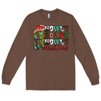 Chestnut Howdy howdy howdy Christmas Long Sleeve Tee - NancyCooperArtShop