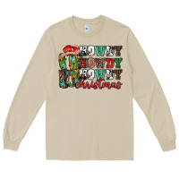 Mushroom Howdy howdy howdy Christmas Long Sleeve Tee - NancyCooperArtShop