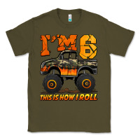 Army Green i'm six this is how i roll monster truck birthday Classic Tee - Jasminsmagicworld