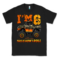 Black i'm six this is how i roll monster truck birthday Classic Tee - Jasminsmagicworld