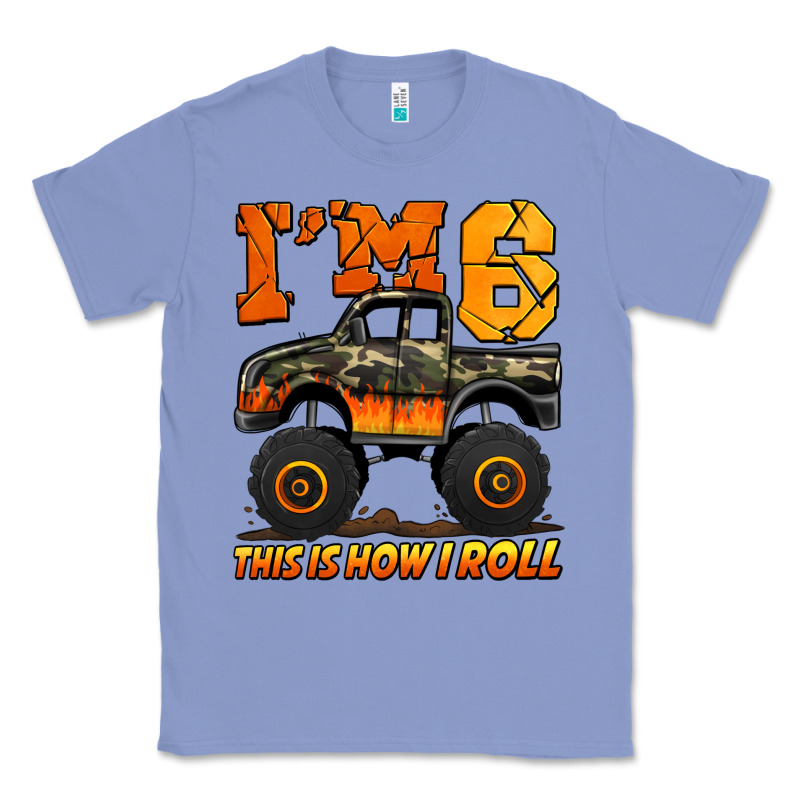 I'm Six This Is How I Roll Monster Truck Birthday Classic Tee by Jasminsmagicworld | Teevron