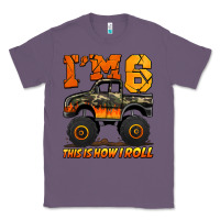 Lavender i'm six this is how i roll monster truck birthday Classic Tee - Jasminsmagicworld