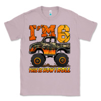 Lilac i'm six this is how i roll monster truck birthday Classic Tee - Jasminsmagicworld