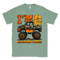 Sage i'm six this is how i roll monster truck birthday Classic Tee - Jasminsmagicworld