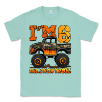 Seafoam i'm six this is how i roll monster truck birthday Classic Tee - Jasminsmagicworld