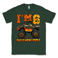 Sports Green i'm six this is how i roll monster truck birthday Classic Tee - Jasminsmagicworld