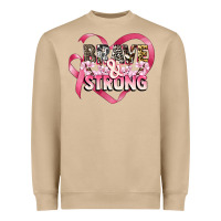 Mushroom brave and strong cancer awareness Heavyweight Sweatshirt - CowGirlArtShop