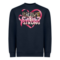 Navy brave and strong cancer awareness Heavyweight Sweatshirt - CowGirlArtShop