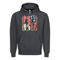Smoke 4th of July mama with lightning bolt Zipper Hoodie - FaDigitalArtStudio