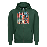 Sports Green 4th of July mama with lightning bolt Zipper Hoodie - FaDigitalArtStudio