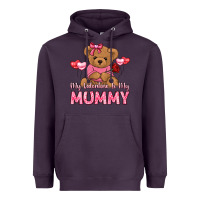 Plum my valentine is my mummy Heavyweight Hoodie - LillyAllenDesigns