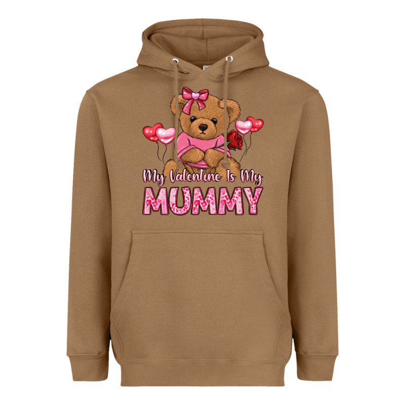 My Valentine Is My Mummy Heavyweight Hoodie by LillyAllenDesigns | Teevron