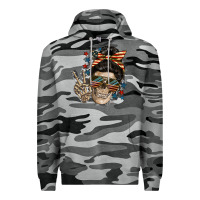 Slate Camo American Mother skull Premium Hoodie - FaDigitalArtStudio