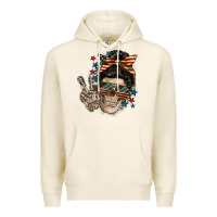 Tofu American Mother skull Premium Hoodie - FaDigitalArtStudio