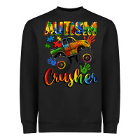 Black autism crusher Heavyweight Sweatshirt - CowGirlArtShop