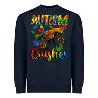 Navy autism crusher Heavyweight Sweatshirt - CowGirlArtShop