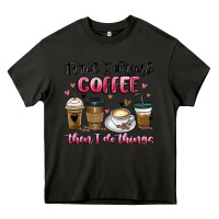 Asphalt first i drink coffee then i do things Heavy Core Tee - MaliasSmallBusiness