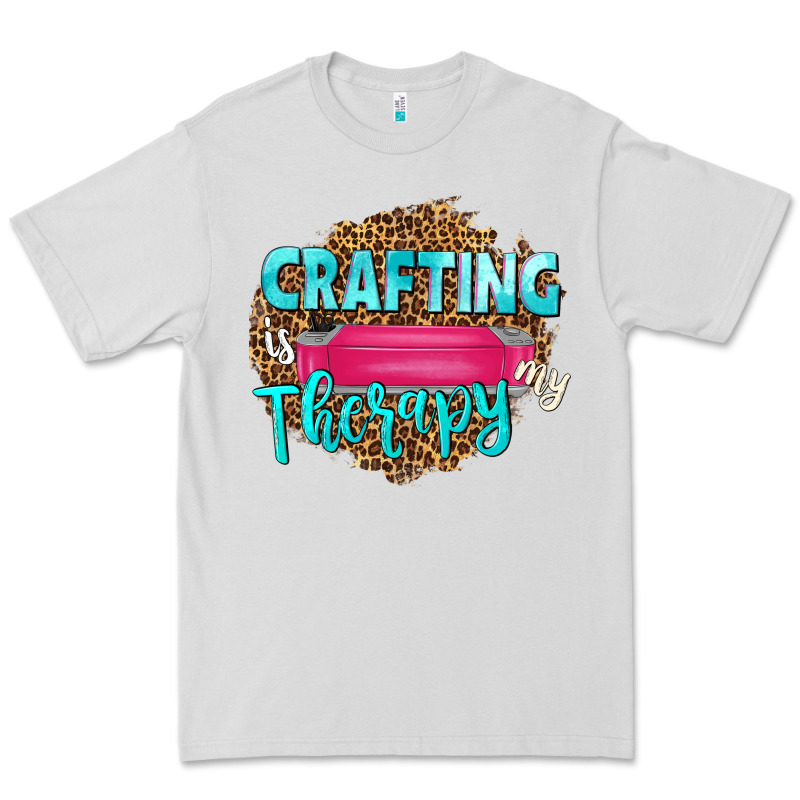 Crafting Is My Therapy Premium Tee by NancyCooperArtShop | Teevron