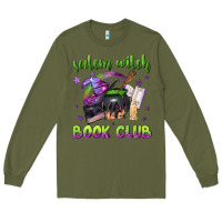 Army Green Salem witch book club Long Sleeve Tee - NancyCooperArtShop