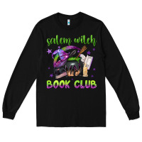Black Salem witch book club Long Sleeve Tee - NancyCooperArtShop