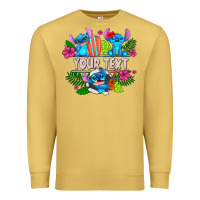 Antique Gold Your Text Stich Premium Sweatshirt - CowhideDigitalArt