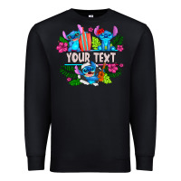 Black Your Text Stich Premium Sweatshirt - CowhideDigitalArt