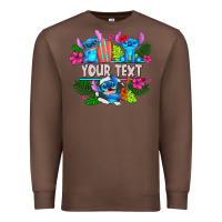 Chestnut Your Text Stich Premium Sweatshirt - CowhideDigitalArt