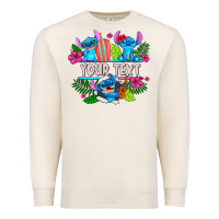 Sandshell Your Text Stich Premium Sweatshirt - CowhideDigitalArt