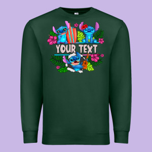 Your Text Stich Premium Sweatshirt Designed By Cowhidedigitalart
