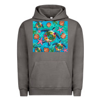 Pigment Tornado Turtle summer seashells starfish seaweed Urban Hoodie - Artiststas