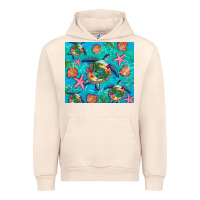 Sandshell Turtle summer seashells starfish seaweed Urban Hoodie - Artiststas