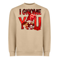 I Gnome You With Roses Valentine's Day Heavyweight Sweatshirt | Teevron